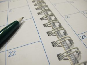 agenda, calendrier